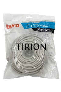 Патч-корд Buro Basic UTP 4 пары cat6 CCA molded 30м серый RJ-45 (m)-RJ-45 (m)