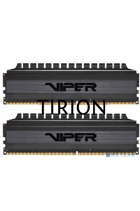 Оперативная память Patriot Viper 4 Blackout, DDR4, 8GB (2x4 GB), 3000 MHz, CL16, радиатор, черный