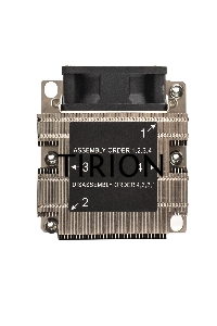Кулер+направляющая планка ExeGate ESNK-P0068AP4.PWM.2U.3647.Cu + BKT-0126 (Al+Cu, 2U, 4 тепл. трубки, LGA3647, Square, TDP 205W, PWM, 2100-6800RPM, 2 ball bearing, 4pin, 52db, 430г, на винтах, с термопастой, в комплекте с направляющей планкой (back plate 