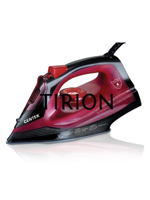 Утюг Centek CT-2351 Red (красный) 2200Вт, КЕРАМИЧЕСКАЯ подошва, 300 мл, паровой удар, самоочистка