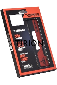 Оперативная память Patriot Viper Elite II, DDR4, 16GB (2x8 GB), 2666 MHz, CL16, радиатор, красный