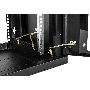 Шкаф коммутационный ЦМО (ШРН-6.350-9005) настенный 6U 600x350мм пер.дв.стекл 200кг черный 300мм 180град.