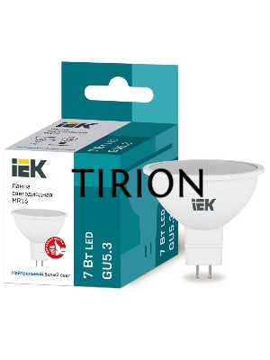 Лампа Iek LLE-MR16-7-230-40-GU5 светодиодная ECO MR16 софит 7Вт 230В 4000К GU5.3 IEK