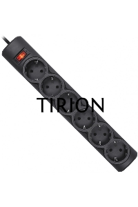 Сетевой фильтр Defender DFS 155 / 6 розеток / чёрный / 5.0 м