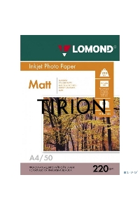 Фотобумага Lomond 0102144 A4/220г/м2/50л./белый матовое/матовое для струйной печати