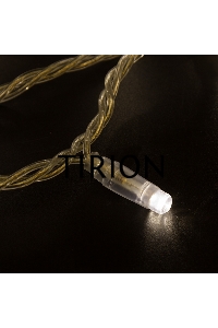 Гирлянда «Нить» 10 м, 200 LED, прозрачный ПВХ, цвет свечения теплый белый с эффектом мерцания (каждый 5-й) NEON-NIGHT