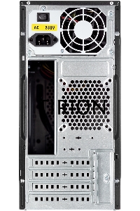 Компьютерный корпус с блоком питания 450Вт. Case Foxline FL-702, mATX, 1x5.25EXT, 1x3.5EXT, 2x3.5INT, 2xUSB2.0, HDA, w/o FAN, w/450W ATX PSU, w/1.2m EU pwr cord