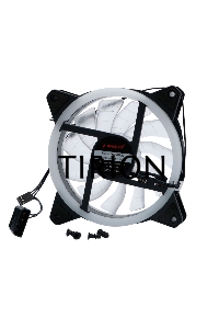 Вентилятор Gembird D12025S12L-W черный 120мм 20,5db 3-pin