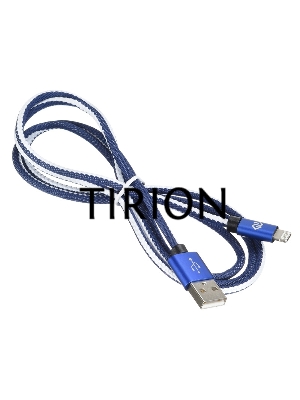 Кабель Digma USB A (m) Lightning (m) 1.2м синий