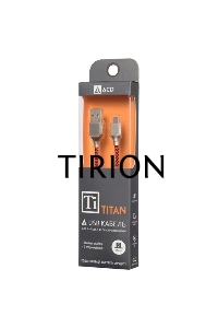 Кабель USB ACD-Titan MicroUSB ~ USB-A Нейлон, 1м, красно-черный (ACD-U927-M1R)