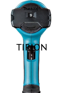 Фен Makita HG 6031 VK 1800Вт  250-500л/мин с регулировкой, с насадками , кейс
