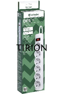 Сетевой фильтр Defender Фильтр DFS 155 5.0 m, 6 розеток, белый