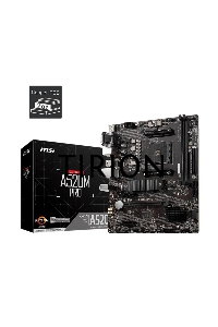 Материнская плата MSI A520M PRO, AM4, AMD A520, 2xDDR4, 4xSATA, 1xM.2, 1xPCIe 3.0 x16, 1xDVI-D, 1xHDMI, 1x 1Gb LAN, 2xUSB 2.0, 4xUSB 3.2 Gen 1, 3x3.5 мм, 7.1, mATX
