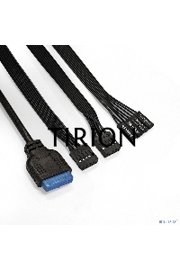 Компьютерный корпус Miditower ExeGate EVO-8243 (ATX, без БП, 2*USB+1*USB3.0, черный, 3 вент. с RGB подсветкой, боковая панель - закаленное стекло)