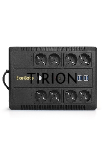 ИБП ExeGate NEO NNB-1000.LED.AVR.8SH.CH <1000VA/650W, LED, AVR, 8*Schuko, 4*USB-порта для зарядки, Black>