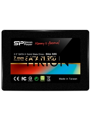 Накопитель SSD Silicon Power Slim S55, 120GB, SATA III, 2.5