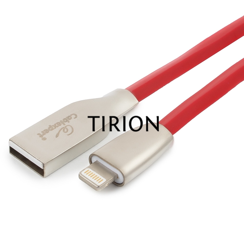 Кабель Cablexpert для Apple CC-G-APUSB01R-1.8M, AM/Lightning, серия Gold, длина 1.8м, красный, блистер
