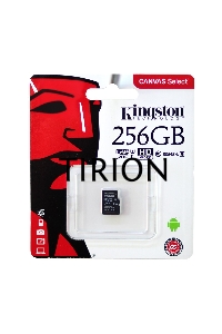 Флеш карта microSDHC 256GB microSDXC Class10 Kingston <SDCS2/256GBSP> UHS-I Canvas Select up to 100MB/s без адапт