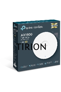 Точка доступа TP-Link 11AX dual-band ceiling access point, up to 1200 Mbit / s at 5 GHz and up to 574 Mbit / s at 2.4 GHz,  1 10/100/1000Mbps LAN port, support PoE 802.3at standard, support BSS coloring, Seamless Roaming, Mesh, Band Steering, Airtime Fair