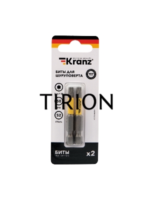 Бита для шуруповерта KRANZ Torx T25х50 мм (2 шт./уп.)