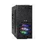 Компьютерный корпус Minitower ExeGate mEVO-7807 (mATX, без БП, 1*USB+1*USB3.0, черный 1x12см с RGB подсветкой)