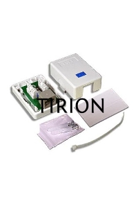 Розетка TWT (TWT-SM1-45-WH) настенная 1 порт RJ-45 категории 5е. UTP. белая