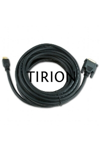 Кабель HDMI-DVI Cablexpert CC-HDMI-DVI-15, 19M/19M, single link, медь, позол.разъемы, экран, 4.5м, черный, пакет