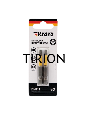Бита для шуруповерта KRANZ Torx T20х50 мм (2 шт./уп.)