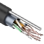 Кабель витая пара F/UTP, категория 5e, PE, 4PR, 24AWG, внешний, черный, с тросом, 305 м