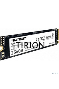 Накопитель SSD Patriot P300, 256GB, PCIe 3.0 x4, M.2 2280, NVMe, R/W 1700/1100
