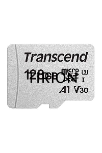 Флеш карта microSD 128GB Transcend microSDXC Class 10 UHS-I U3, V30, A1, (без адаптера), TLC