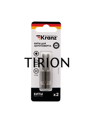 Бита для шуруповерта KRANZ Torx T10х50 мм (2 шт./уп.)
