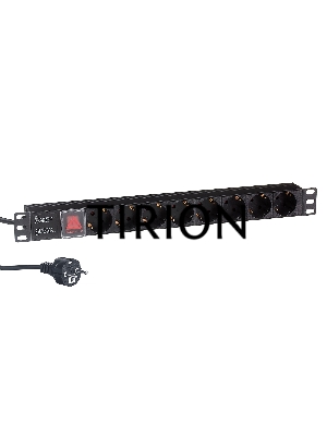 Блок розеток горизонтальный ExeGate ServerPro PDU-19H802 Al-8S-EU1.8-SW, 19