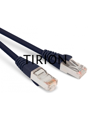 Патч-корд Hyperline F/UTP, экранированный, Cat.5е, LSZH, 5 м, черный PC-LPM-STP-RJ45-RJ45-C5e-5M-LSZH-BK