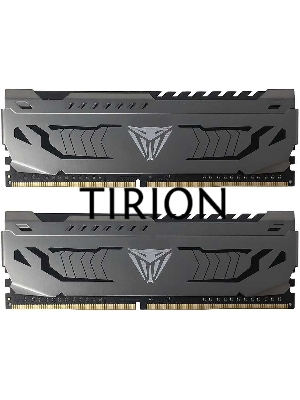 Оперативная память Patriot Viper Steel, DDR4, 16GB (2x8 GB), 3600 MHz, CL17, радиатор, чёрный