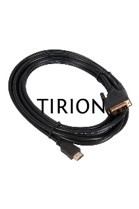 Кабель HDMI-DVI Cablexpert CC-HDMI-DVI-15, 19M/19M, single link, медь, позол.разъемы, экран, 4.5м, черный, пакет