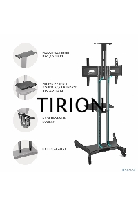 Мобильная стойка ONKRON TS1551 черный