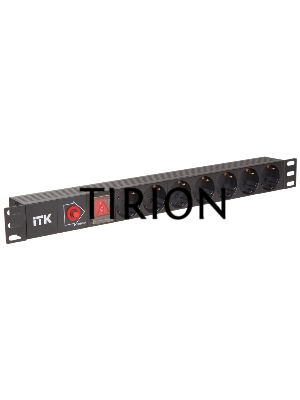Блок PDU 7 розеток DIN49440 (нем. cтанд.), с LED выключателем,1U, без шнура, вх. IEC320 C14, алюминиевый профиль, черный PDU 7 розеток DIN49440 (нем. cтанд.), с LED выключателем,1U, без шнура, вх. IEC320 C14, алюминиевый профиль, черный