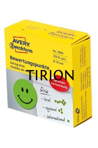 Этикетки Avery Zweckform 3858 250шт на листе диаметр 19мм/70г/м2/зеленый самоклей. универсальная (упак.:1рул)