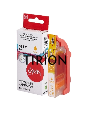 Струйный картридж Sakura 2936B004 (521 Y) для Canon, желтый, 8,4 мл., 530 к.