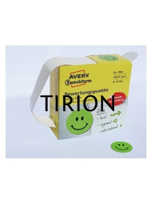 Этикетки Avery Zweckform 3858 250шт на листе диаметр 19мм/70г/м2/зеленый самоклей. универсальная (упак.:1рул)