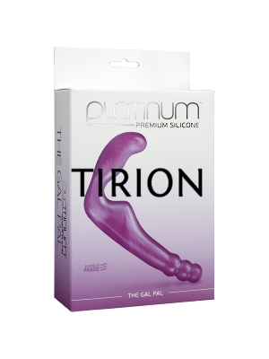Безременной страпон, стимулятор точки G без вибрации Platinum Premium Silicone - The Gal Pal - Purple